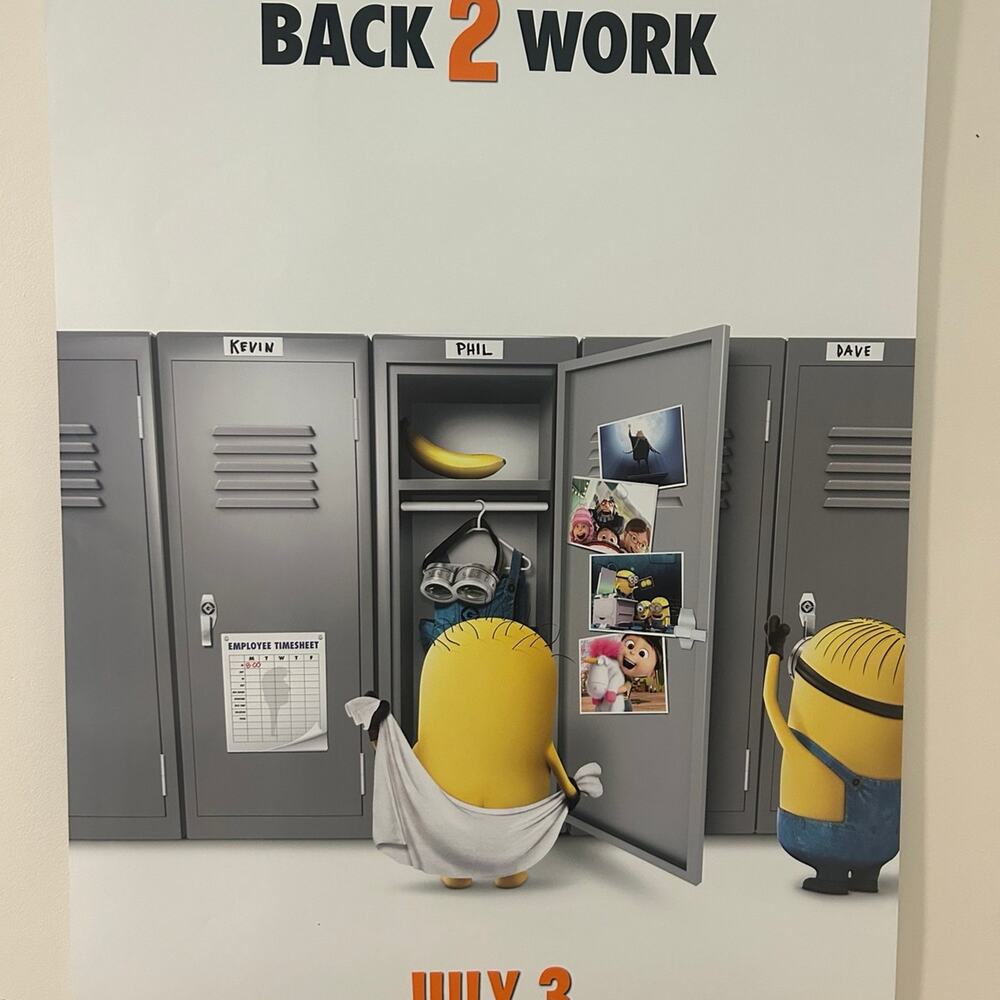 Minions Get Back 2 Work DESPICABLE ME 2 movie poster